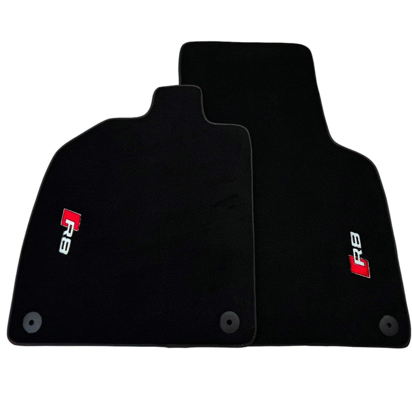 Black Floor Mats for Audi R8 (2015-2024) with Black Trim