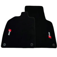 Black Floor Mats for Audi R8 (2015-2024) with Black Trim