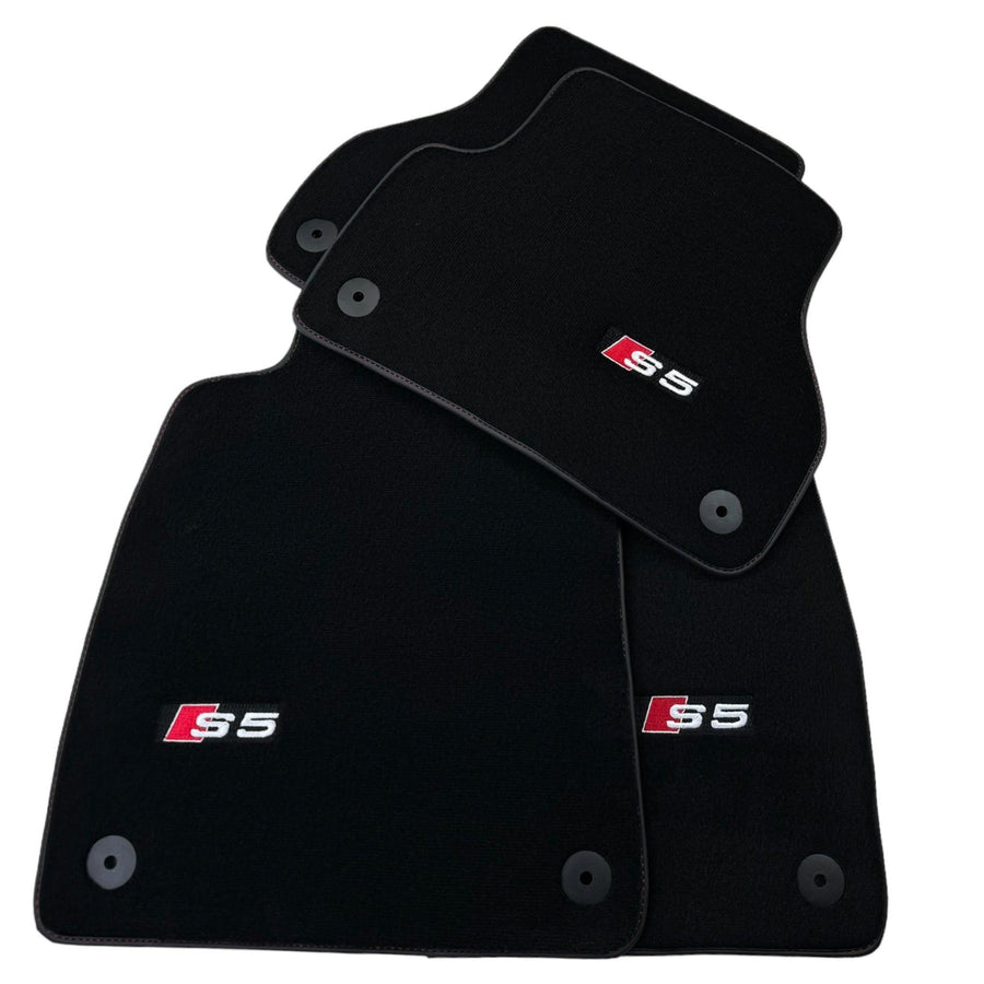 Black Floor Mats for Audi S5 5-door Fastback Sedan (2007-2024) - AutoWin