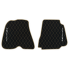 Premium Black Leather Floor Mats for Ferrari California | Full Set