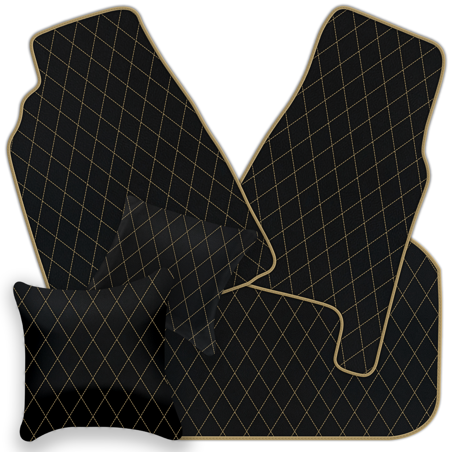 Premium Black Leather Floor Mats for Ferrari 458 Italia (2009-2015)