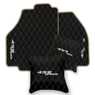 Black Leather Floor Mats for Ferrari 458 Spider (2012-2015) | Custom