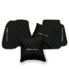 Premium Black Leather Floor Mats for Ferrari California | Full Set