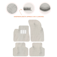 Premium Luxury Sheepskin Floor Mats for Bentley Bentayga 2015-2023