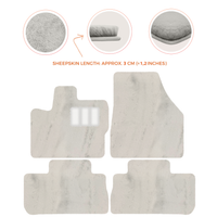Premium Sheepskin Floor Mats for 2003-2007 Land Rover Freelander