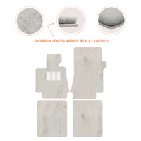 Luxurious Premium Sheepskin Floor Mats for Bentley Arnage (1998-2009)