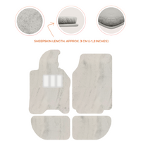 Sheepskin Floor Mats for Porsche 944 (1981-1991) | Custom Colors