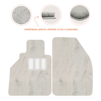 Sheepskin Floor Mats for Porsche 986 Boxster (1996-2004) - Sheepskin Length, Various Color Options