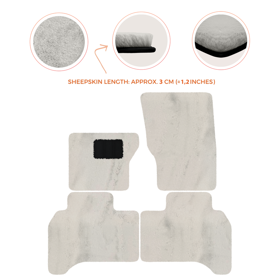 Premium Sheepskin Floor Mats for Range Rover Vehicles (2012-2022)