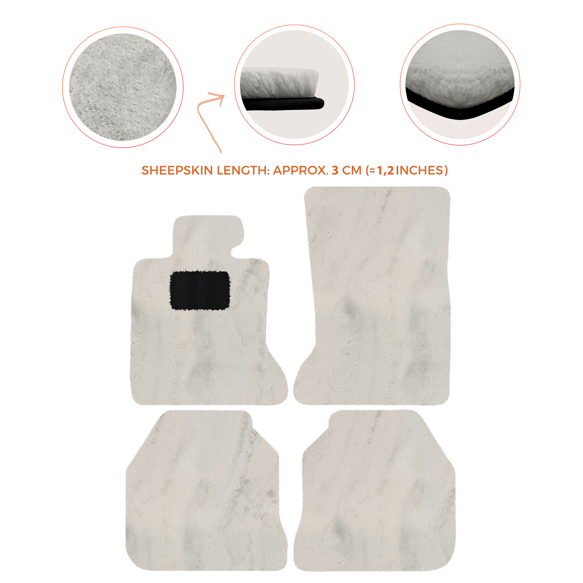 Luxury Sheepskin Floor Mats for Rolls-Royce Ghost RR2 (2010-2014)