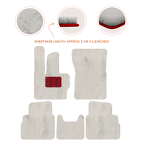 Premium Sheepskin Floor Mats for Mercedes-Benz G-Class W463 2008-2018