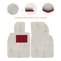 Premium Sheepskin Floor Mats for Porsche Cayenne (2018-2023)