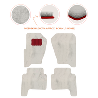 Luxury Sheepskin Floor Mats for Land Rover Discovery (2017-2026)