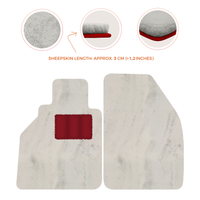 Sheepskin Floor Mats for Porsche 986 Boxster (1996-2004) - Sheepskin Length, Various Color Options