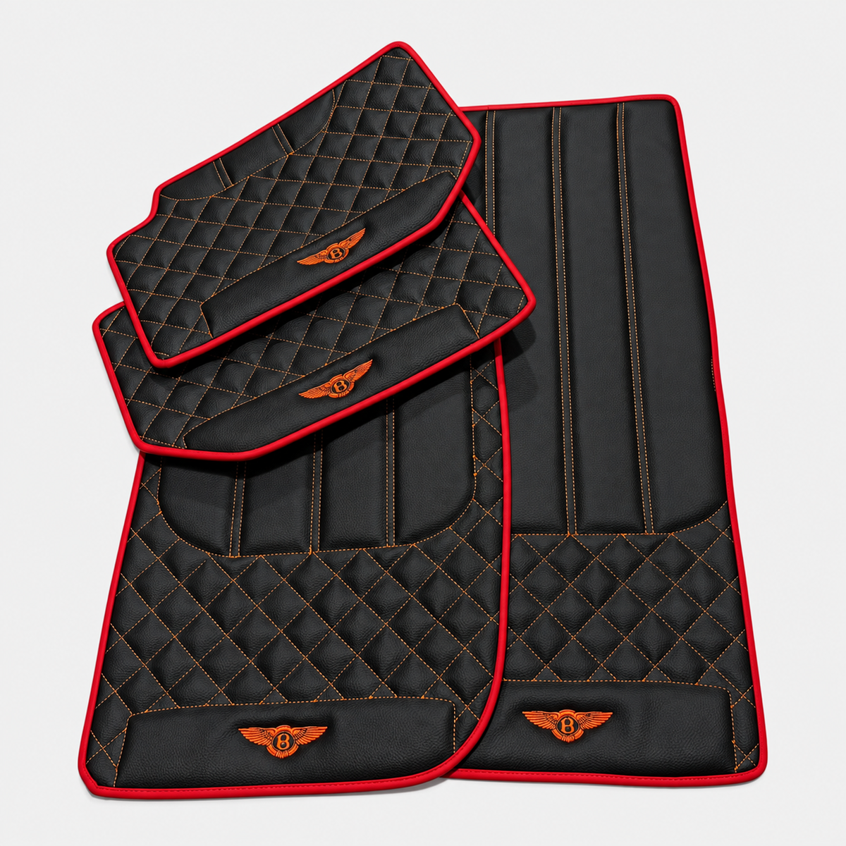 Sheepskin Floor Mats For Bentley Continental GTC (2018-2023) ER56 Design