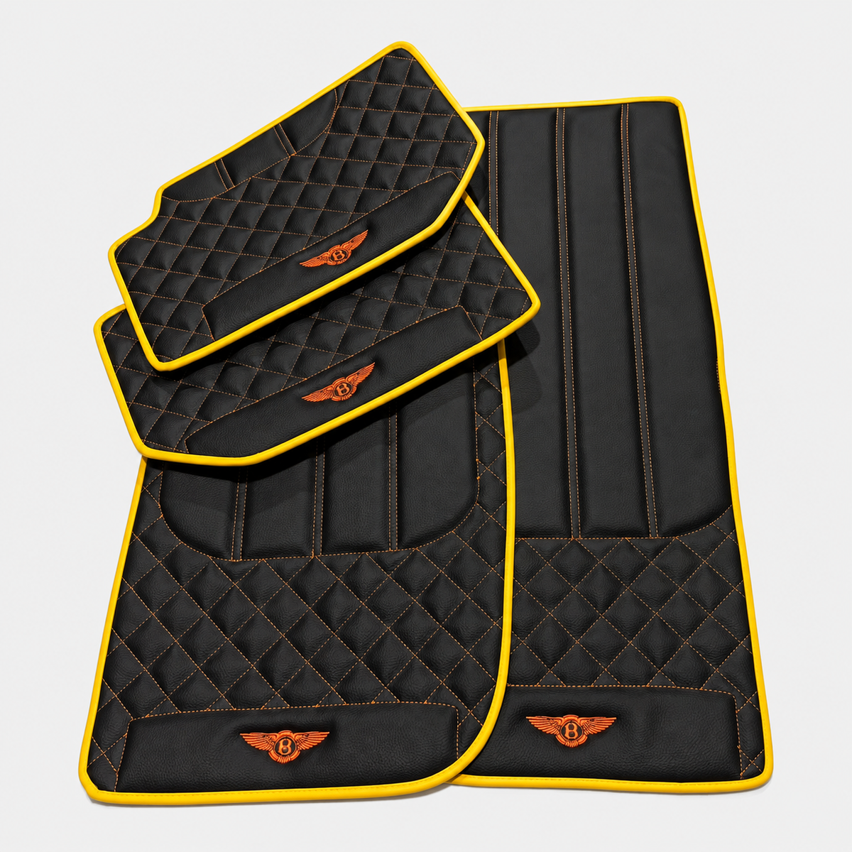 Sheepskin Floor Mats For Bentley Continental GTC (2018-2023) ER56 Design