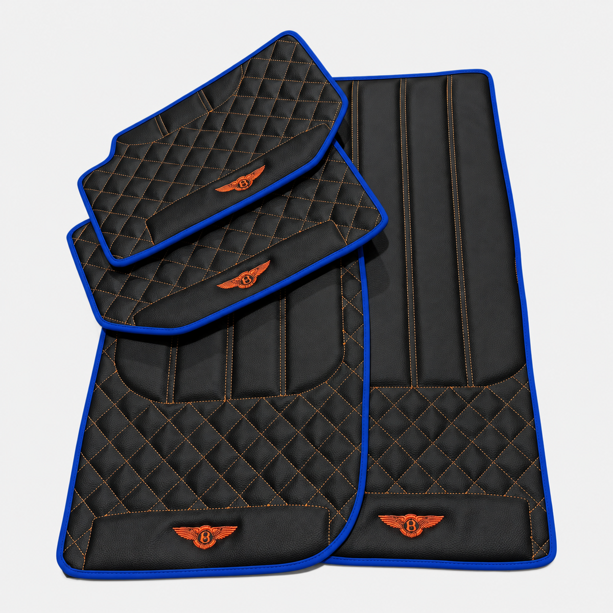 Sheepskin Floor Mats For Bentley Continental GTC (2018-2023) ER56 Design