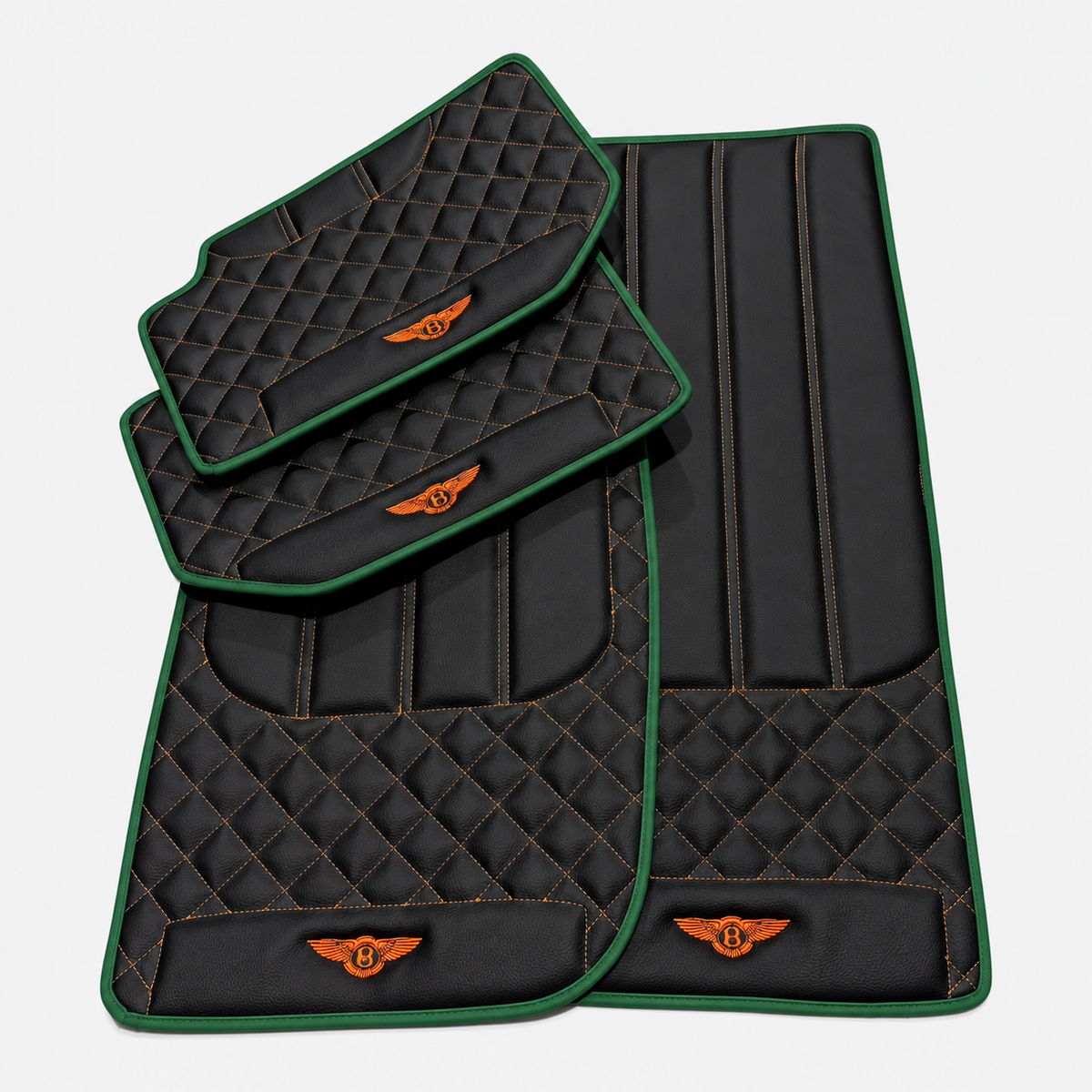 Sheepskin Floor Mats For Bentley Continental GTC (2018-2023) ER56 Design