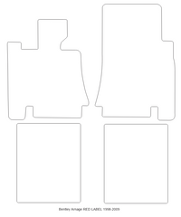 Beige Floor Mats For Bentley Arnage Red Label RL (1998-2009)