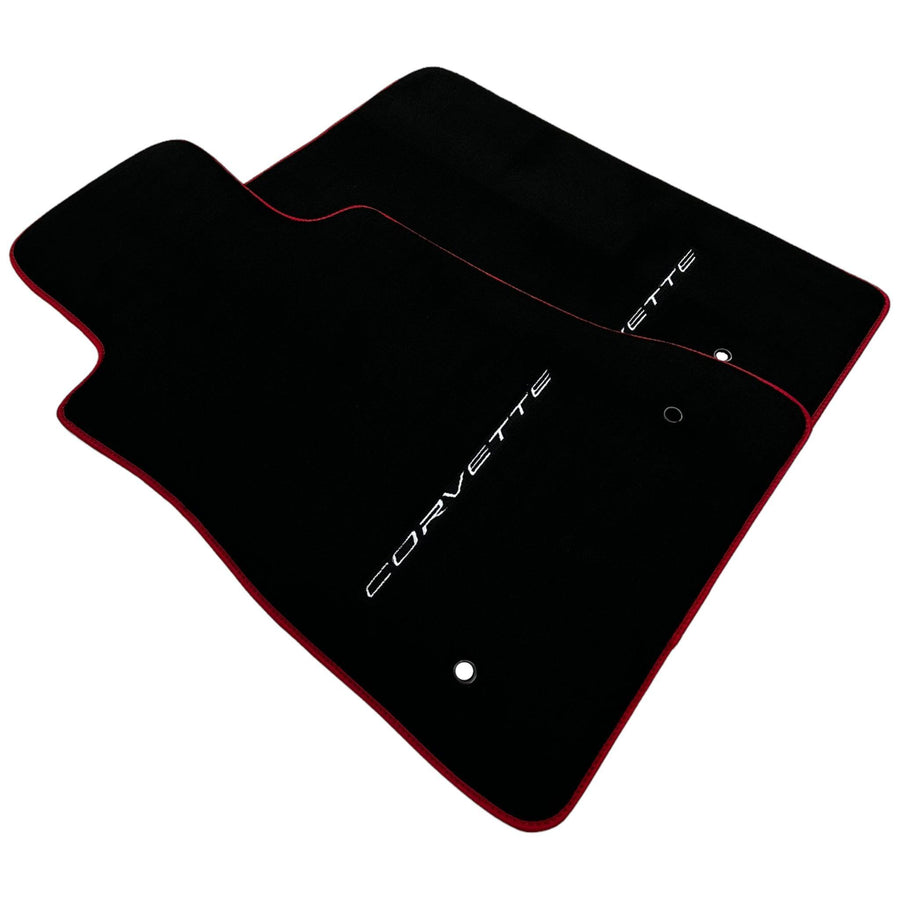 Black Floor Mats For Chevrolet Corvette C6 (2005-2013) - AutoWin