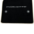 Black Floor Mats For Chevrolet Corvette C8 (2020-2024) - AutoWin