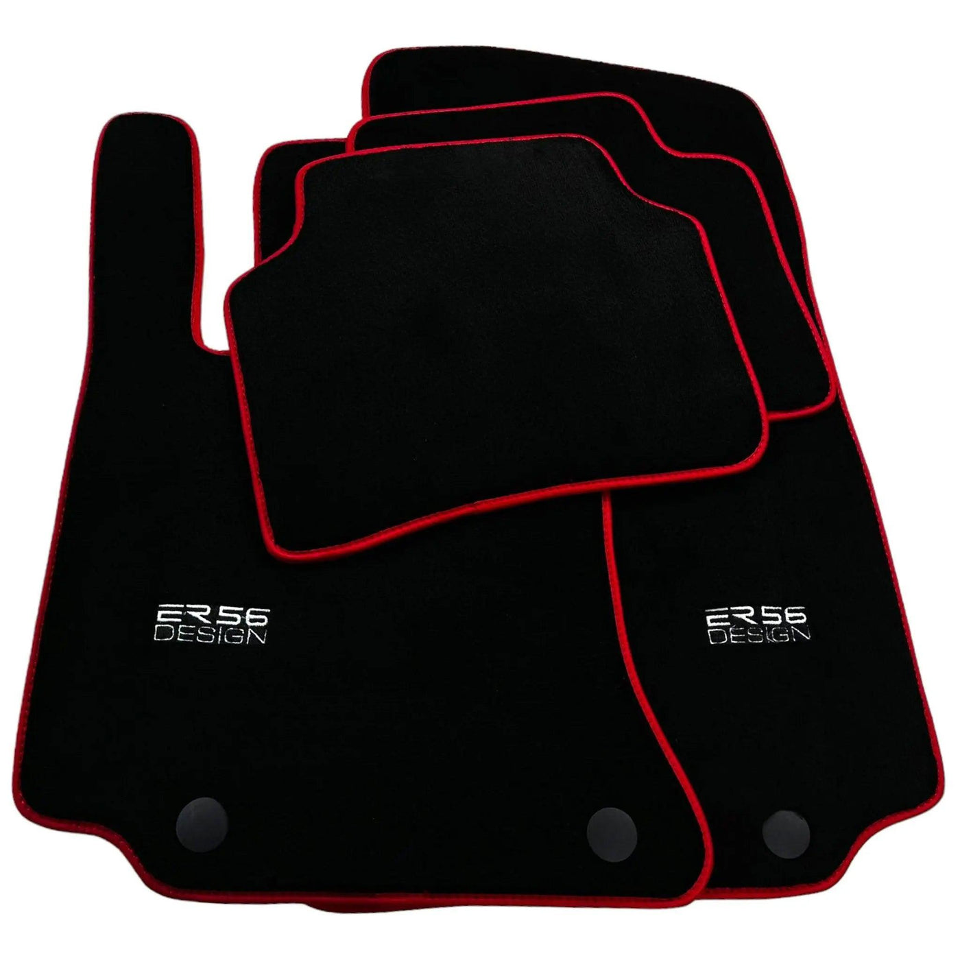 Black Floor Mats For Mercedes-Benz C Class W206 (2021-2023) ER56 Design - AutoWin
