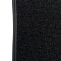 Black Floor Mats for BMW G61 (2023-2026) Touring | Green Leather Borders