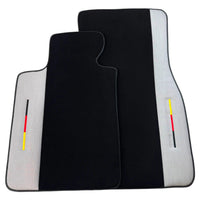 Black Floor Mats for BMW 1 Series F70 with Gray Leather