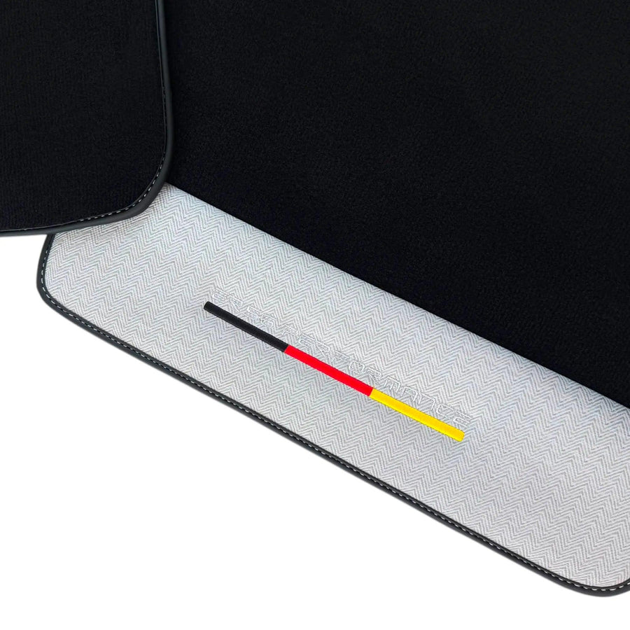 Black Floor Mats for BMW Gran Tourer F46 (2015-2022) 5 Seats with Gray Leather