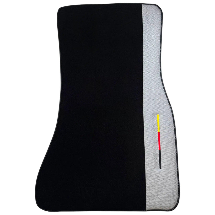 Black Floor Mats for BMW 1 Series F70 with Gray Leather