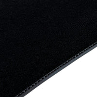 Black Floor Mats for BMW M3 G81 Touring (2022-2026) with Gray Leather Borders