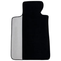 Black Floor Mats for BMW G61 (2023-2026) Touring with Gray Leather Borders