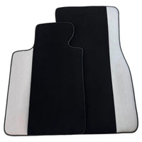 Black Floor Mats for BMW Gran Tourer F46 (2015-2022) 5 Seats with Gray Leather Borders