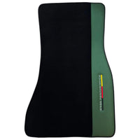 Black Floor Mats for BMW 1 Series F70 with Green Leather ER56 Performance