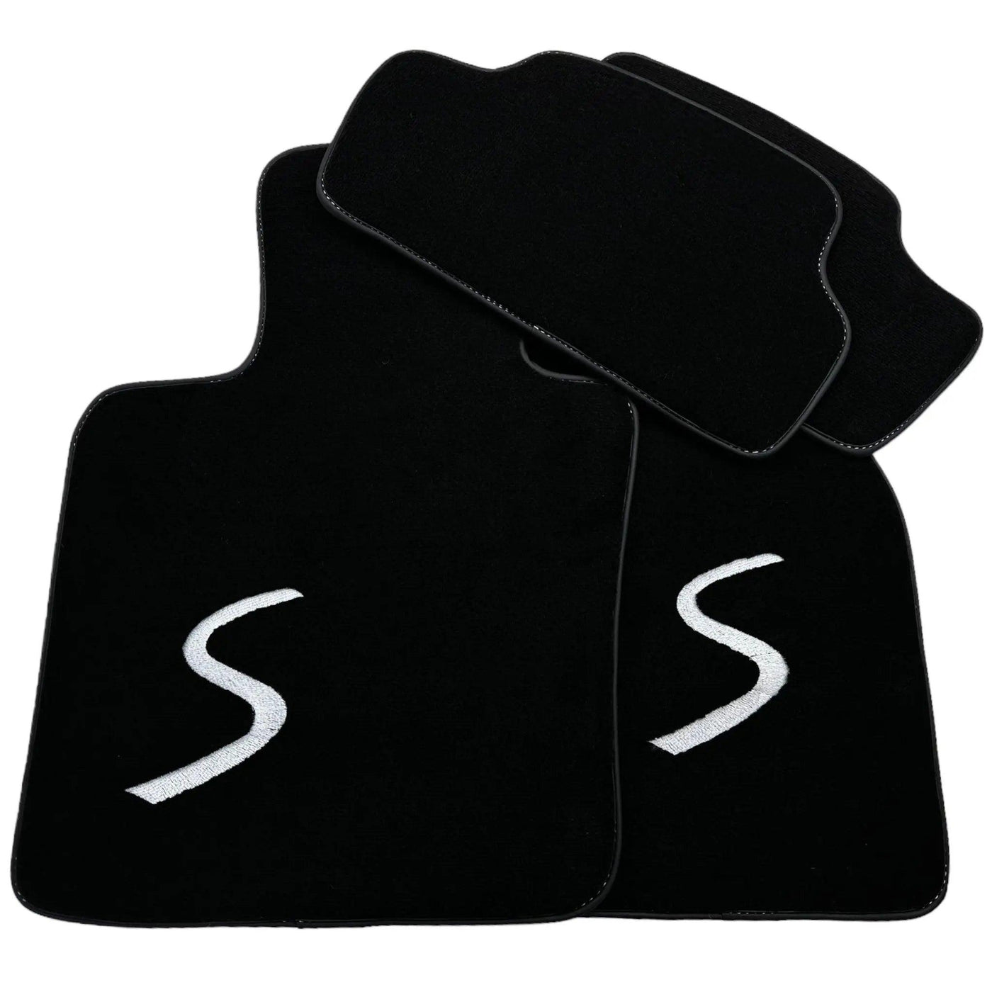 Black Floor Mats for Mini Cabrio F57 Convertible (2016-2023) - AutoWin