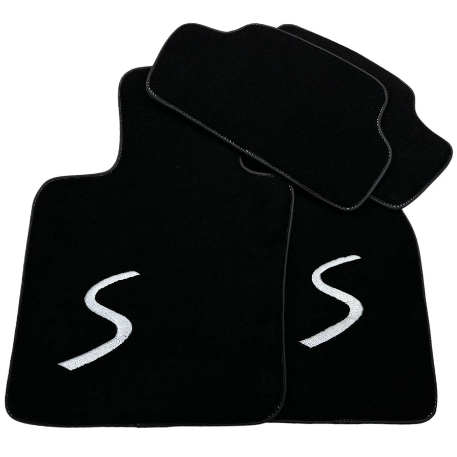 Black Floor Mats for Mini Cabrio F57 Convertible (2016-2023) - AutoWin