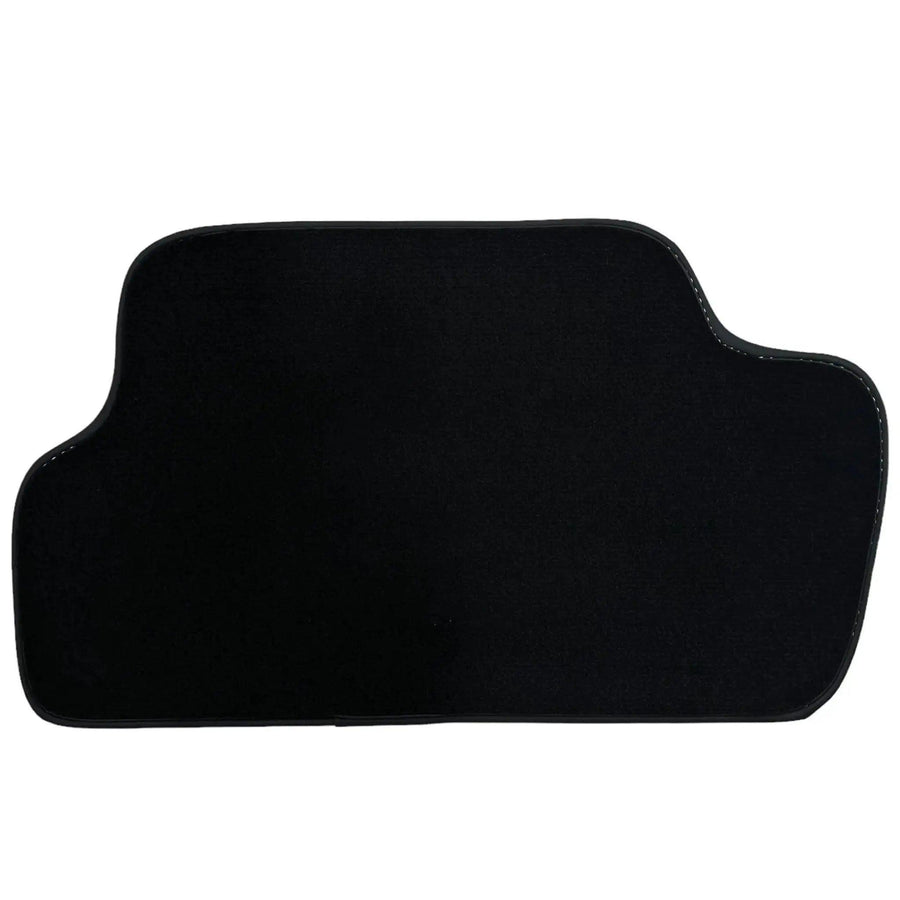 Black Floor Mats for Mini Cabrio F57 Convertible (2016-2023) with Leather - AutoWin