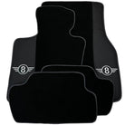 Black Floor Mats for Mini Cabrio R56 Convertible (2009-2016) with Gray Trim - AutoWin