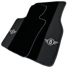 Black Floor Mats for Mini Cabrio R56 Convertible (2009-2016) with Gray Trim - AutoWin