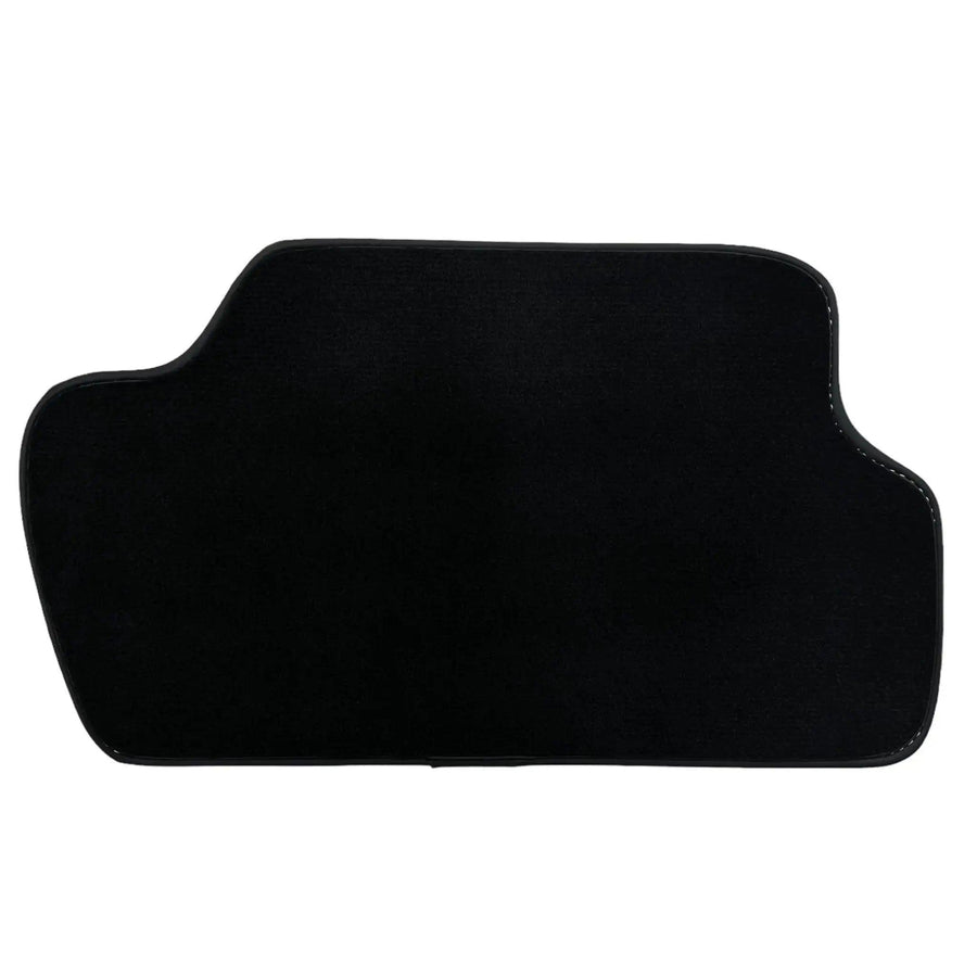 Black Floor Mats for Mini Cabrio R57 Convertible (2009-2016) with Leather - AutoWin