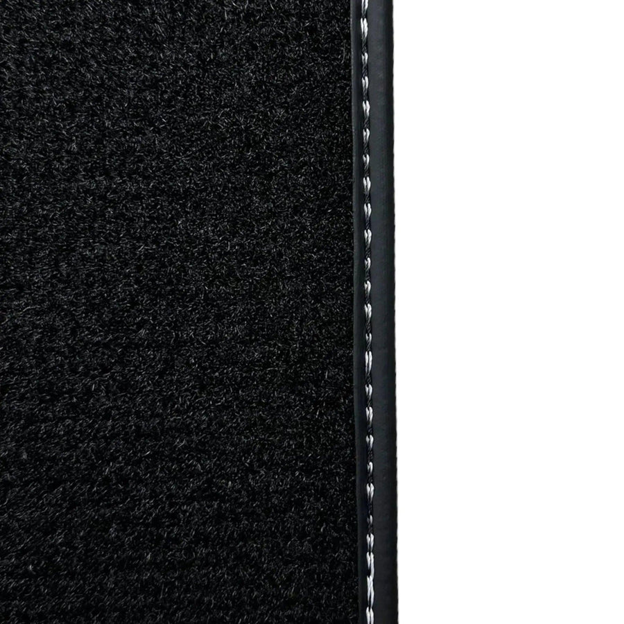 Black Floor Mats for Mini Clubman R55 (2007-2015) with Leather - AutoWin