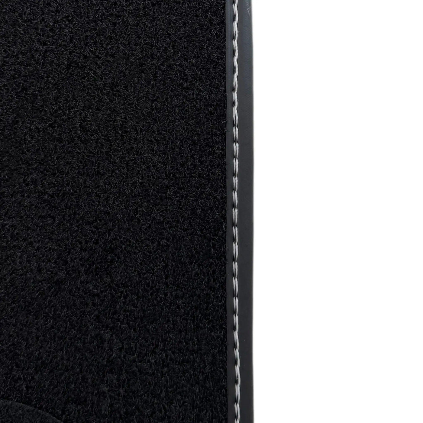 Black Floor Mats for Rolls Royce Spectre 2023-2024 with Gray Leather Borders