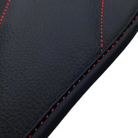 Black Leather Floor Mats For Mercedes Benz E-Class C238 Coupe (2017-2023) | ER56 Design - AutoWin