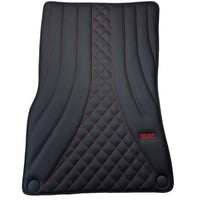 Black Leather Floor Mats For Mercedes Benz E-Class S212 Estate (2009-2013) | ER56 Design - AutoWin