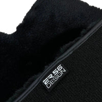 Black Sheepskin Floor Mats For Mercedes Benz A-Class W177 Hatchback Hybrid (2019-2023) | ER56 Design - AutoWin