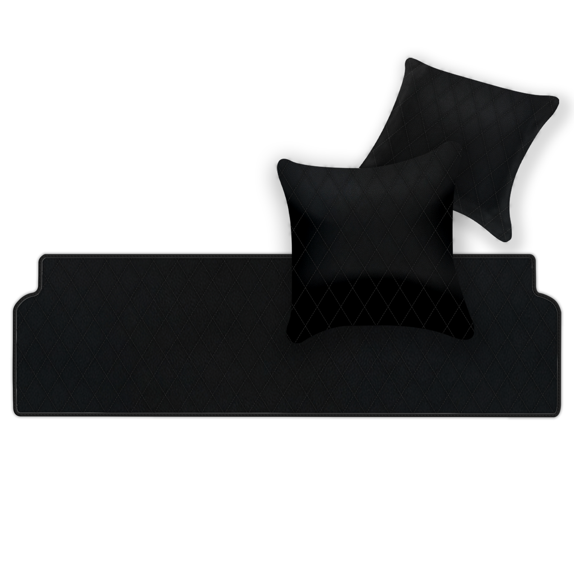 Premium Black Leather Floor Mats for Ferrari 328 GTS (1985-1989)