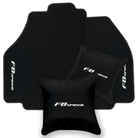 Premium Black Leather Floor Mats for Ferrari 456 (1992-2003)