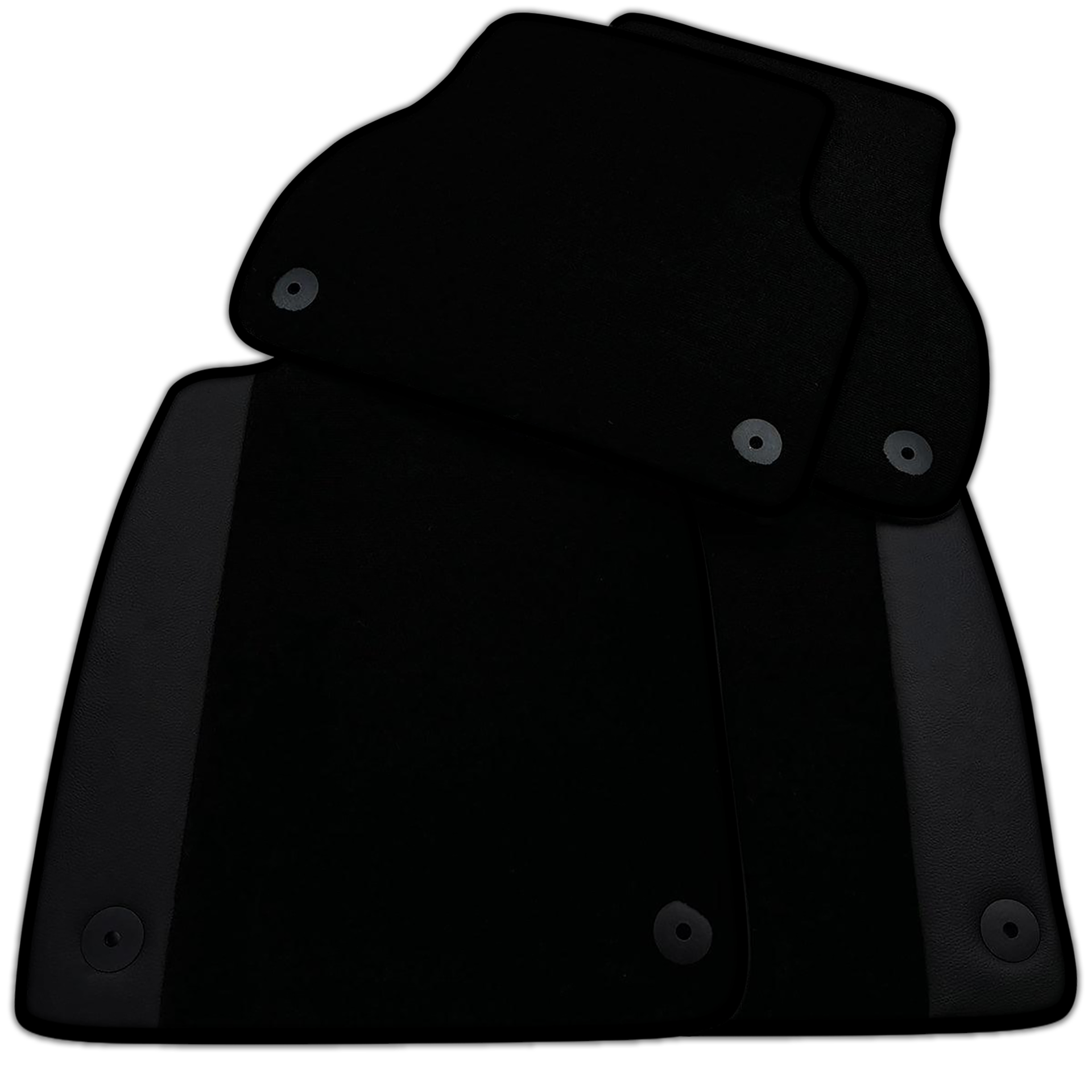 Customizable Black Floor Mats for Audi A6 - C6 Sedan (2004-2008)