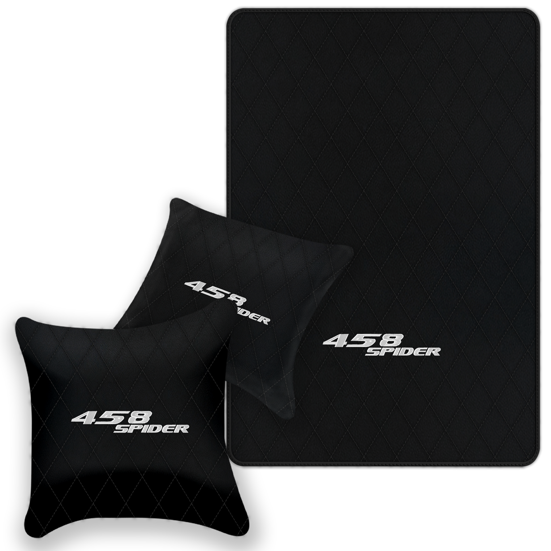 Premium Black Leather Floor Mats for Ferrari 458 Speciale (2012-2015)