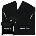 Premium Custom Black Leather Floor Mats for Ferrari FF (2011-2016)